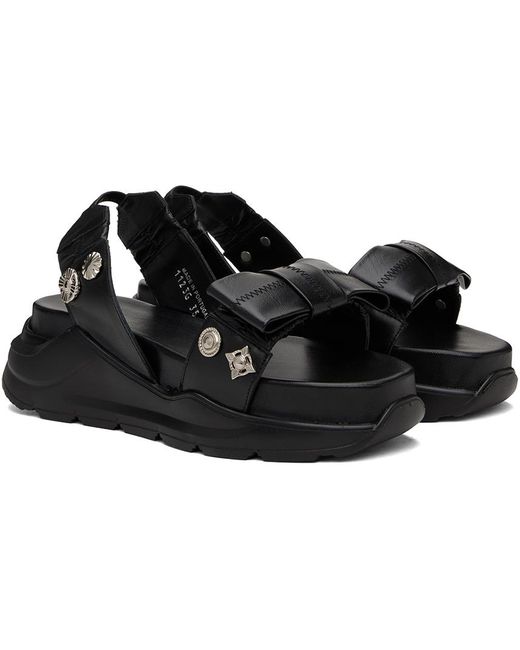 Sandales noires à semelle épaisse Toga en coloris Black