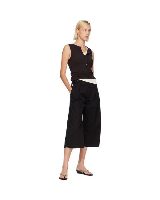 Citizens of Humanity Black Cocoon Culotte Trousers