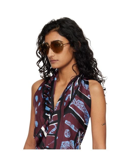 Bottega Veneta Black Drop Squared Sunglasses