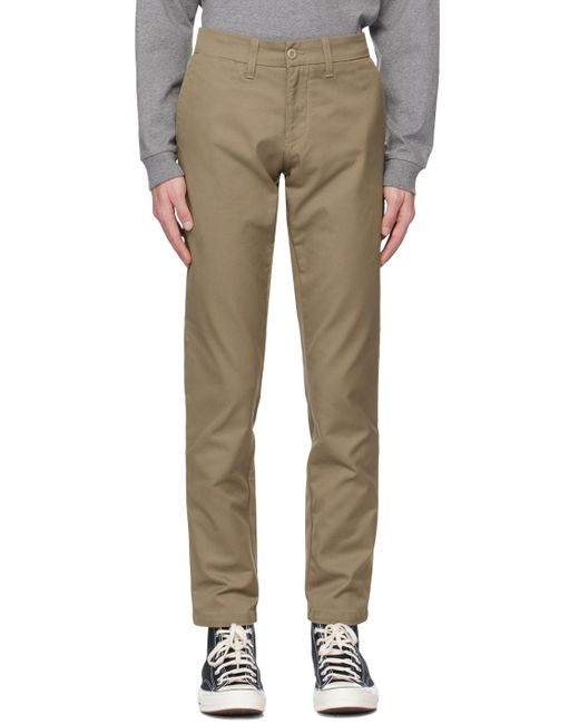 Carhartt Multicolor Taupe Sid Trousers for men