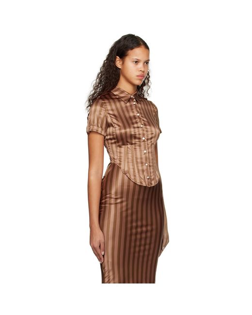 Miaou Orange Ssense Work Capsule – Brown Max Shirt