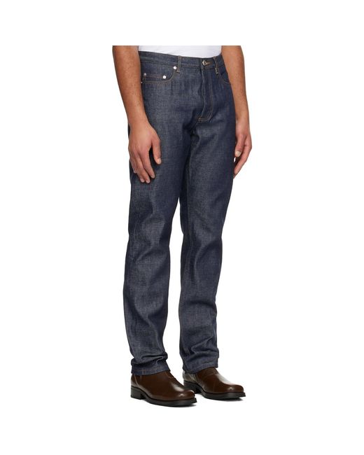 A.P.C. Blue Standard Jeans for men