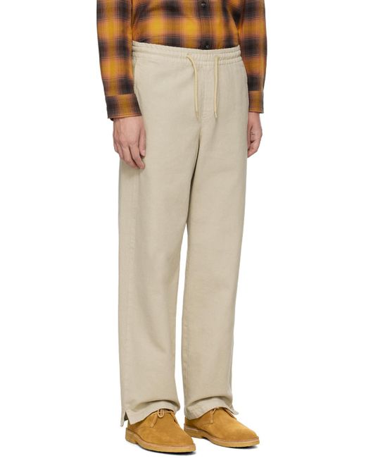 A.P.C. Natural . Taupe Vincent Trousers for men