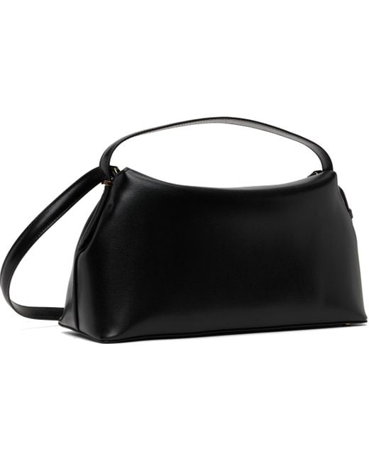 Totême  Black T-Lock Leather Top Handle Bag