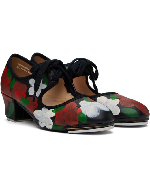 Comme des Garçons ブラック Flowers タップシューズ Black