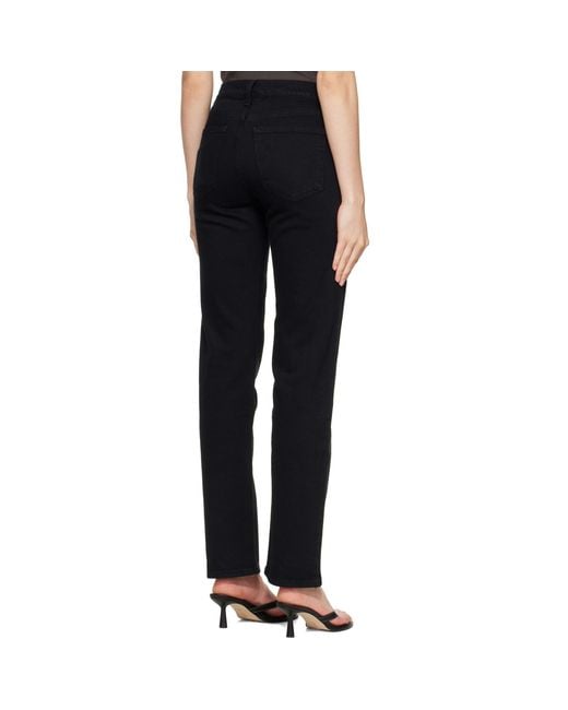 Agolde Black Low Rise Slim Jeans