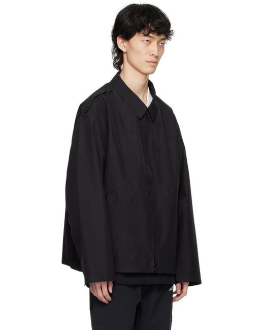 Y-3 Black Atelier Spread Collar Jacket for men