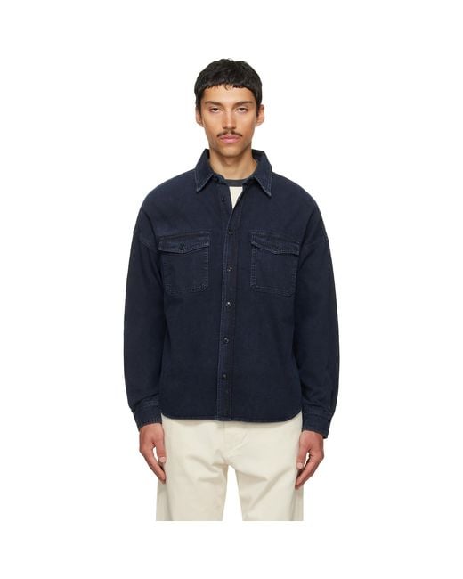 Citizens of Humanity Blue Shigoto Denim Shirt for men