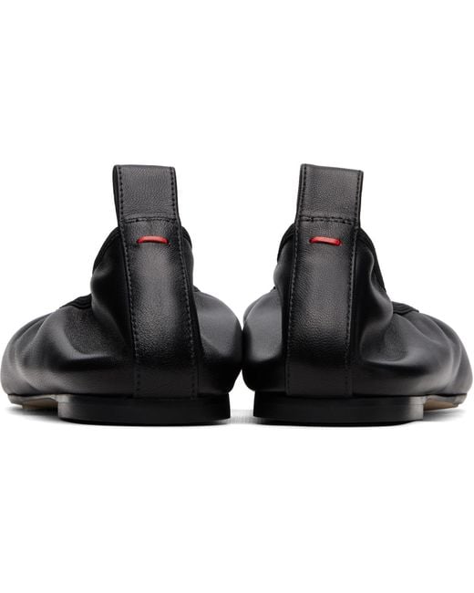 Aeyde Black Dex Ballerina Flats