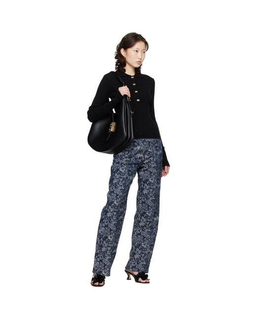 Ganni Black Large Kat Bag