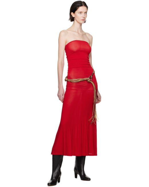 Paloma Wool Red Moebius Midi Dress Lyst