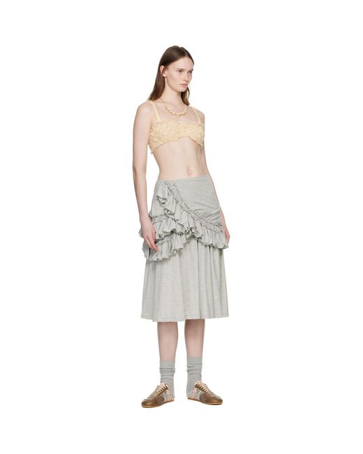 Dries Van Noten Multicolor Polka Dot Mesh Bralette