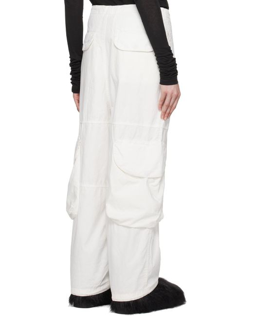 Pantalon de travail cargo blanc Entire studios en coloris White