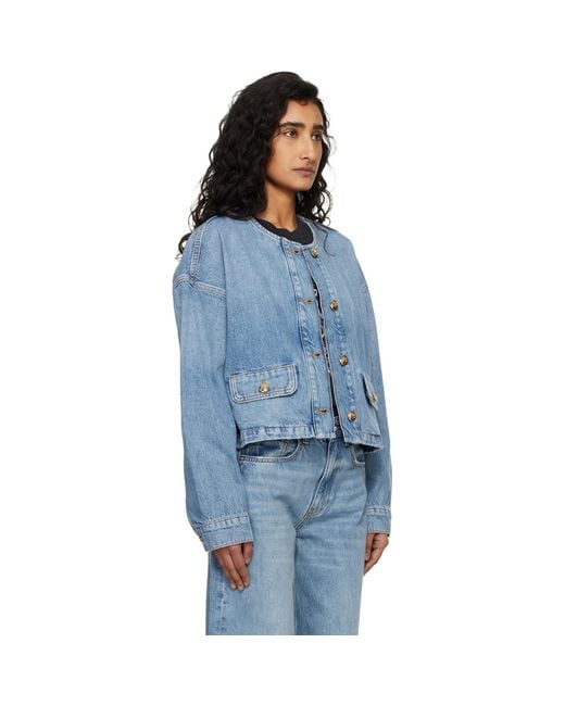 Anine Bing Blue Blanche Jacket