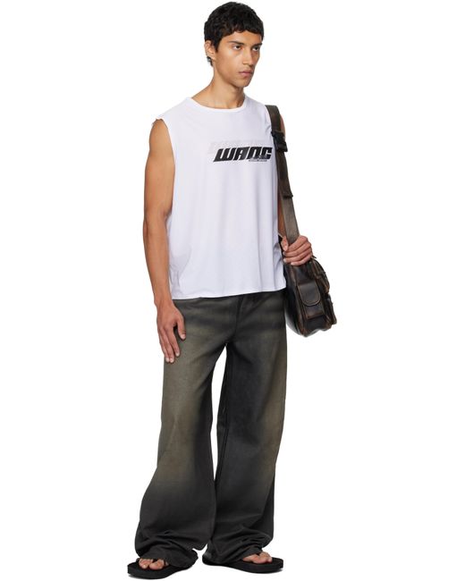Jean Décontracté Noir À Effet Cuir Alexander Wang pour homme en coloris Black