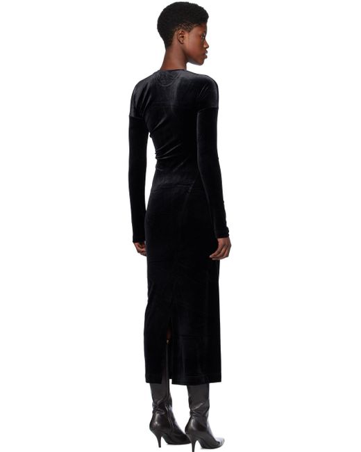 Totême  Toteme Black Twisted Midi Dress