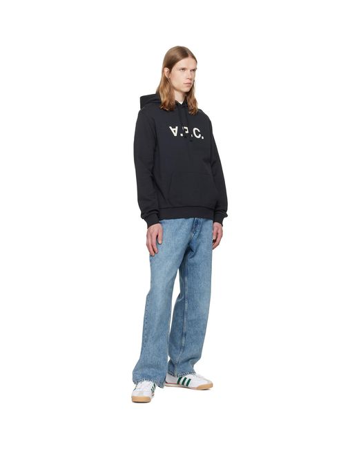 A.P.C. Black Standard Grand 'Vpc' Hoodie for men