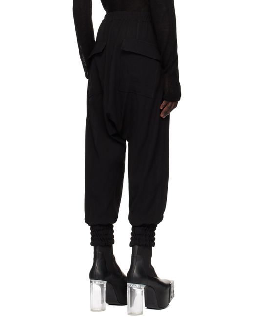 メンズ Rick Owens Porterville Dietrich ドローストリング トラウザーズ Black