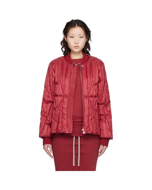 Rick Owens Red Moncler + Geocamo Flight Down Jacket