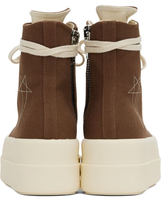 Rick Owens Natural Porterville Double Bumper Sneaks Sneakers