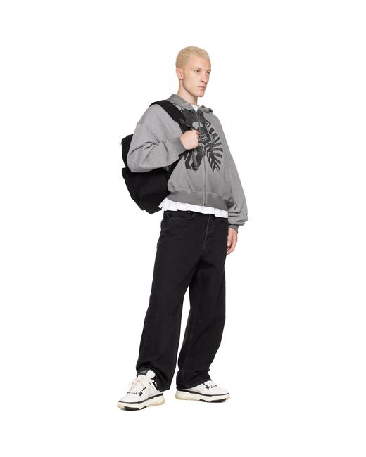 Palm Angels Black Logo Backpack for men
