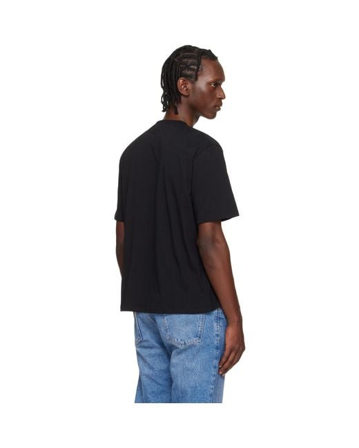 Studio Nicholson Black Bric T-Shirt for men
