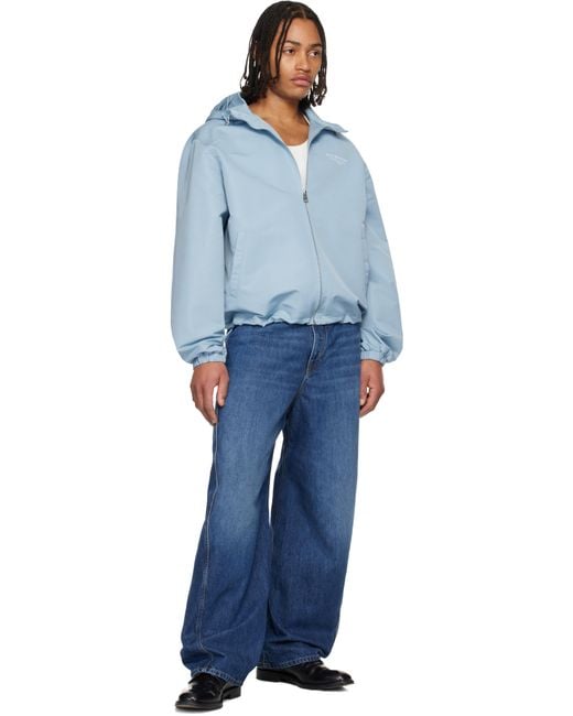 Givenchy Blue Denim Couture Seam Washed Jeans for men