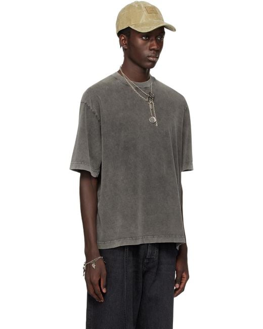 Acne Black Faded T-shirt for men