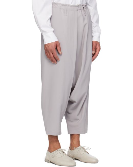 Issey Miyake White Seamless 1 Trousers for men