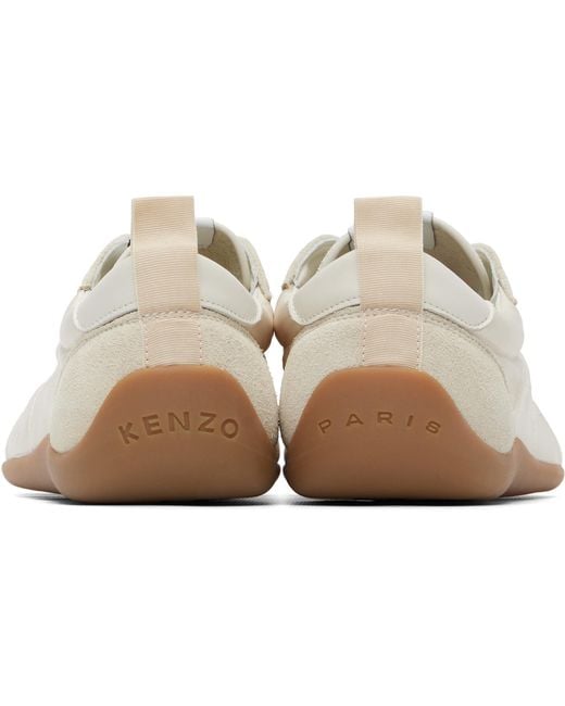 KENZO White Off- Paris Striker' Low Top Sneakers for men
