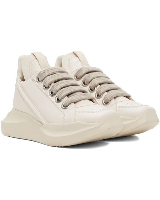 Rick Owens Black Off-white Geth Runner Sneakers for men