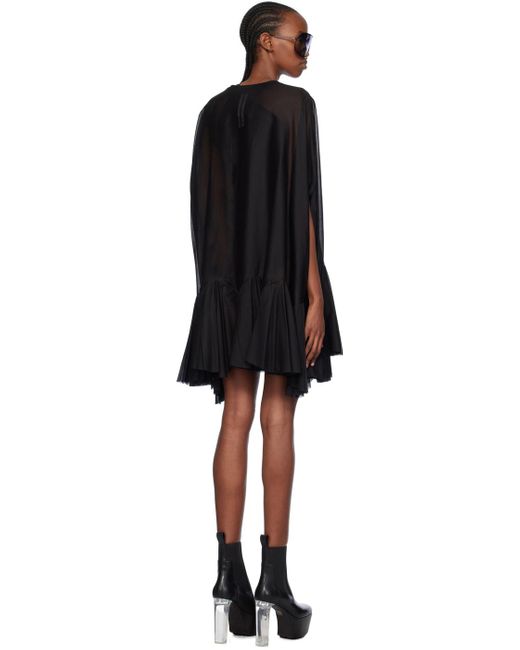 Robe courte divine noire Rick Owens en coloris Black