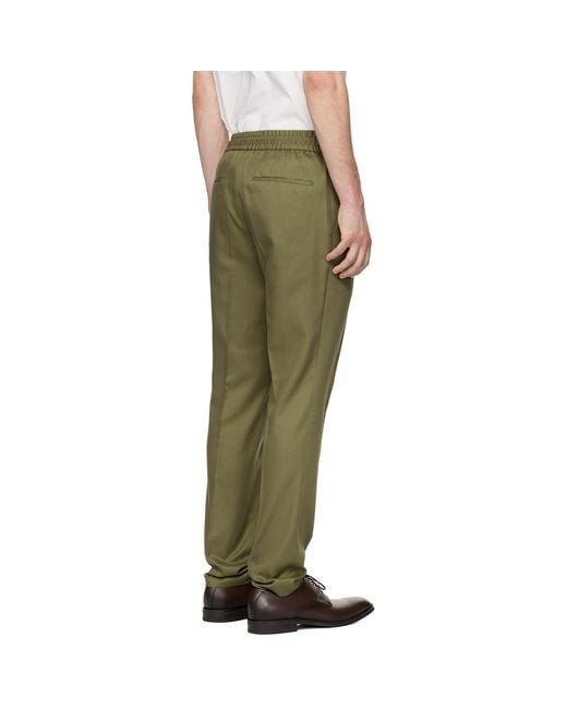 HUGO Green Khaki Slim-Fit Trousers for men