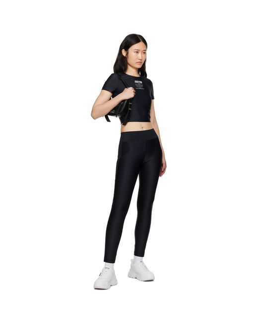 Versace Jeans Couture Black Side Tape leggings