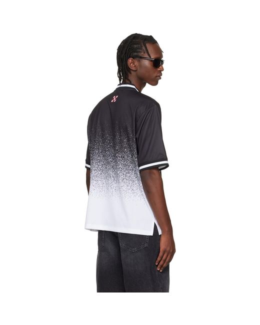 Off-White c/o Virgil Abloh Black Big 'Off' Gradient Soccer Jersey for men