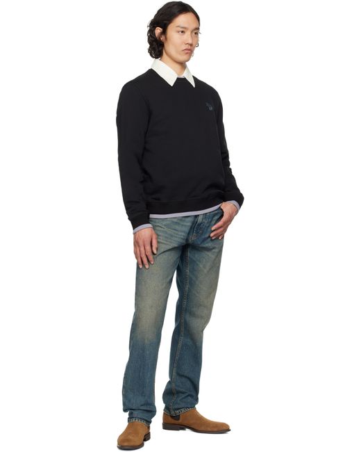 メンズ Paul Smith ブラック Broadstripe Zebra スウェットシャツ Black