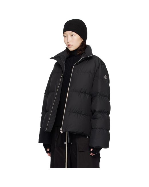 Rick Owens Black Moncler + Cyclopic Down Jacket