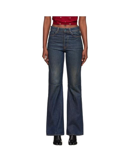 Our Legacy Blue Moto Cut Jeans
