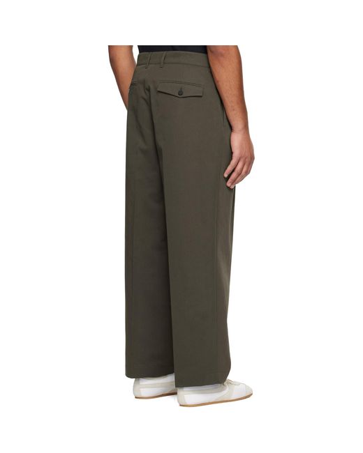 LE17SEPTEMBRE Brown Two Tuck Trousers for men