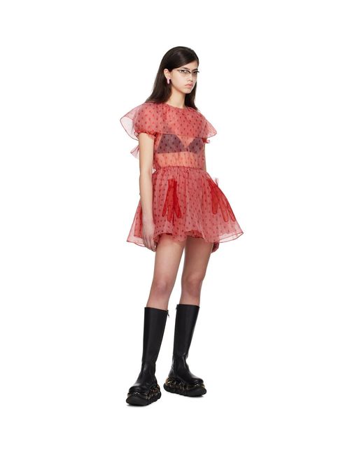 Im Sorry by Petra Collins Red Ssense Exclusive Jennyfax Edition Tulle Minidress