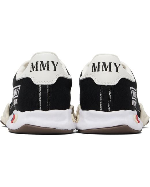 Maison Mihara Yasuhiro Black 'Herbie' Og Sole Canvas Low-Top Sneakers
