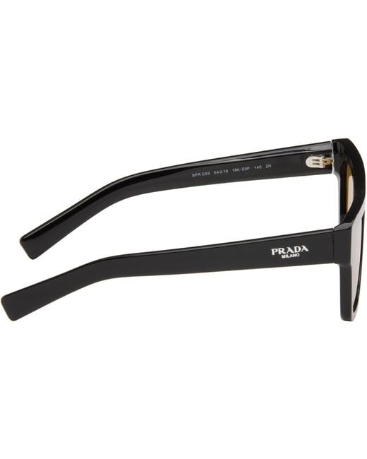 Prada Black 'Prada Logo' Sunglasses for men