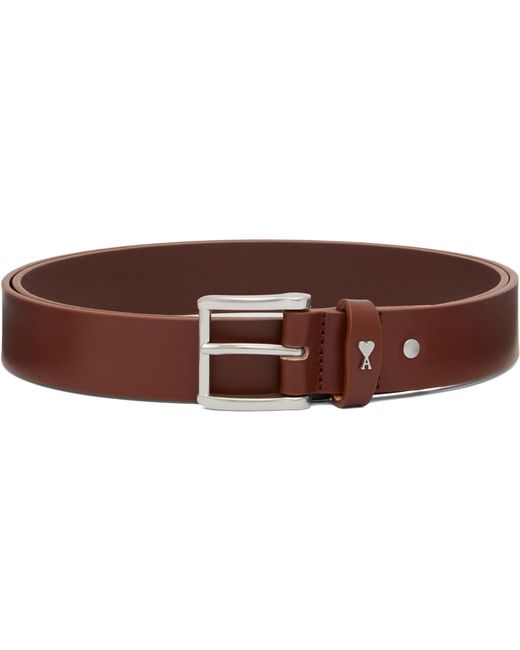 AMI Brown Paris Paris 30Mm Belt for men