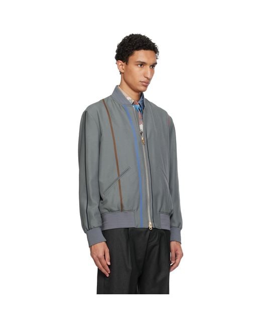 Paul Smith Black Regular Fit Bomber Jacket for men