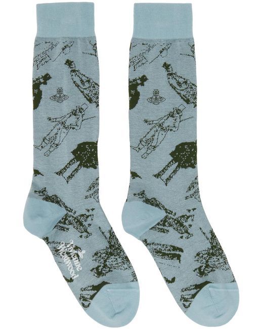 Vivienne Westwood Green Evolution Of Socks for men