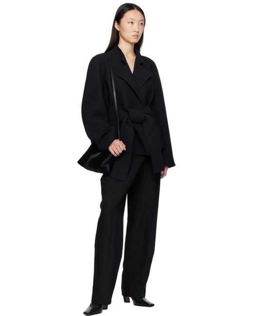 Khaite Black Nevada Stretch High Boots