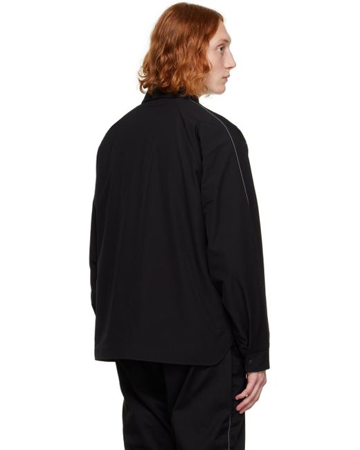 And Wander Black Reflective Stitching Jacket for men