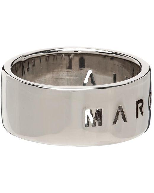 MM6 by Maison Martin Margiela Metallic Logo Ring