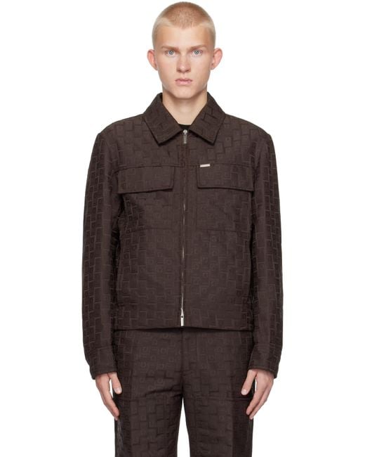 Ferragamo Black Monogram Jacket for men