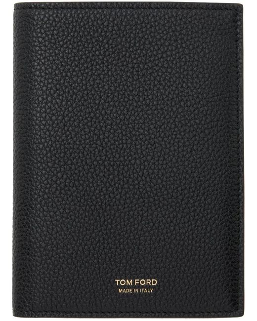 Tom Ford Soft Grain Leather Passport Holder in Black for Men Lyst